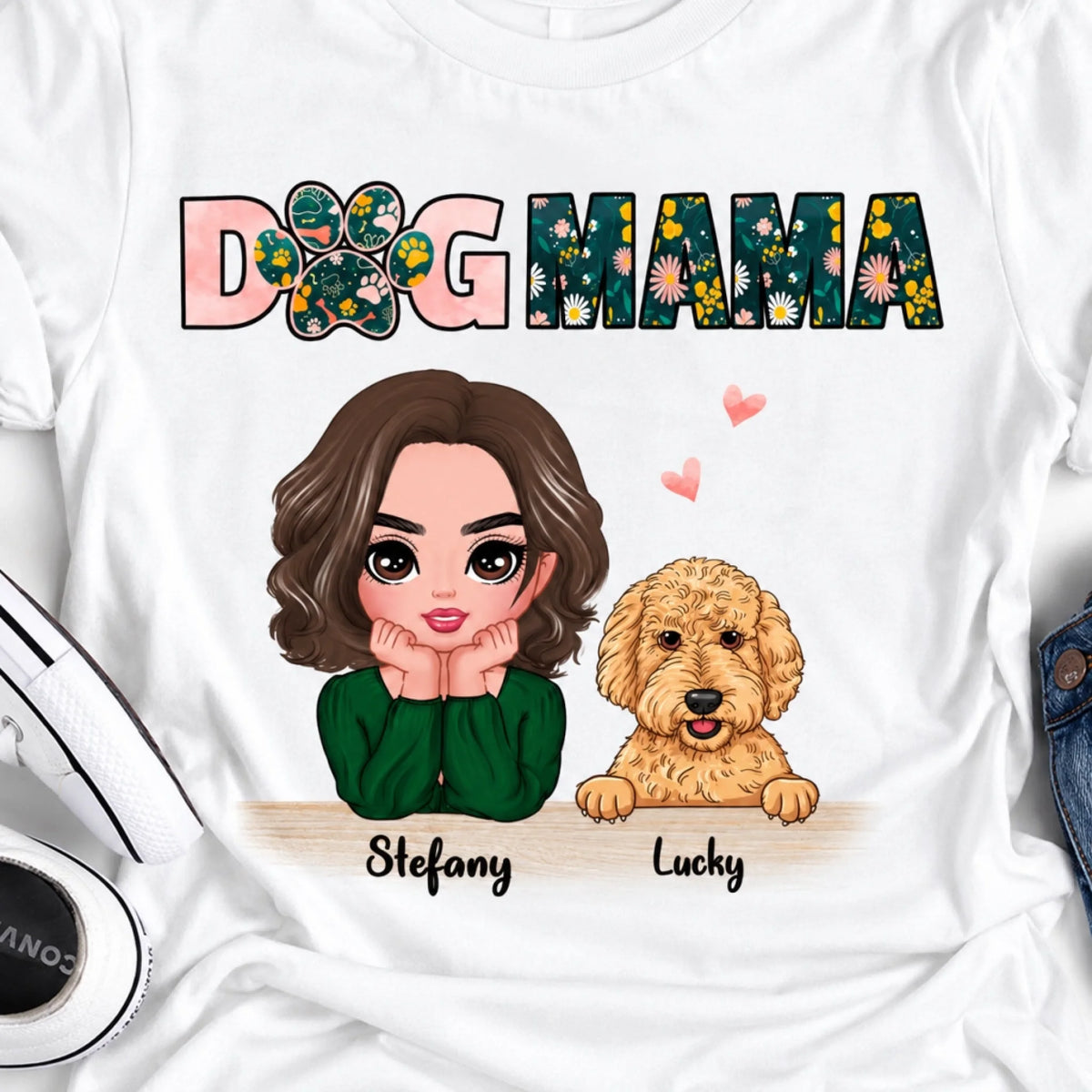 Dog Mama Stefany 2 T-Shirt Mockup