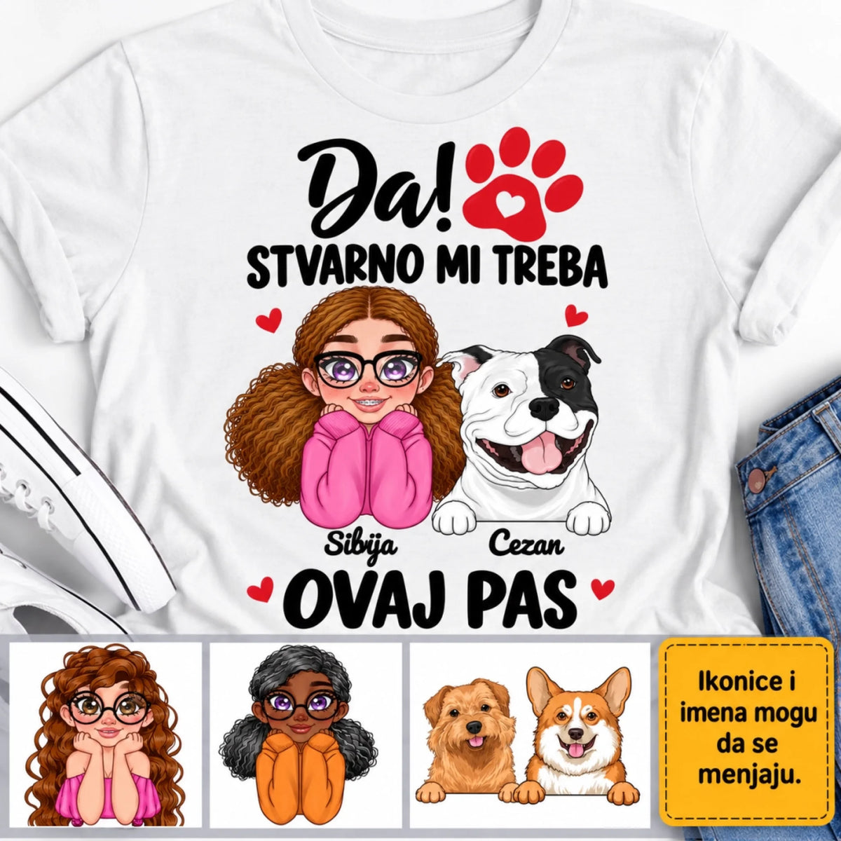 Da! Ovaj pas – personalizovana majica